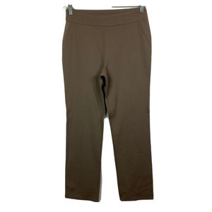 Linea By Louis Dell'Olio Pants Womens Sz 6 Taupe Ponte Knit Straight Leg Pull On
